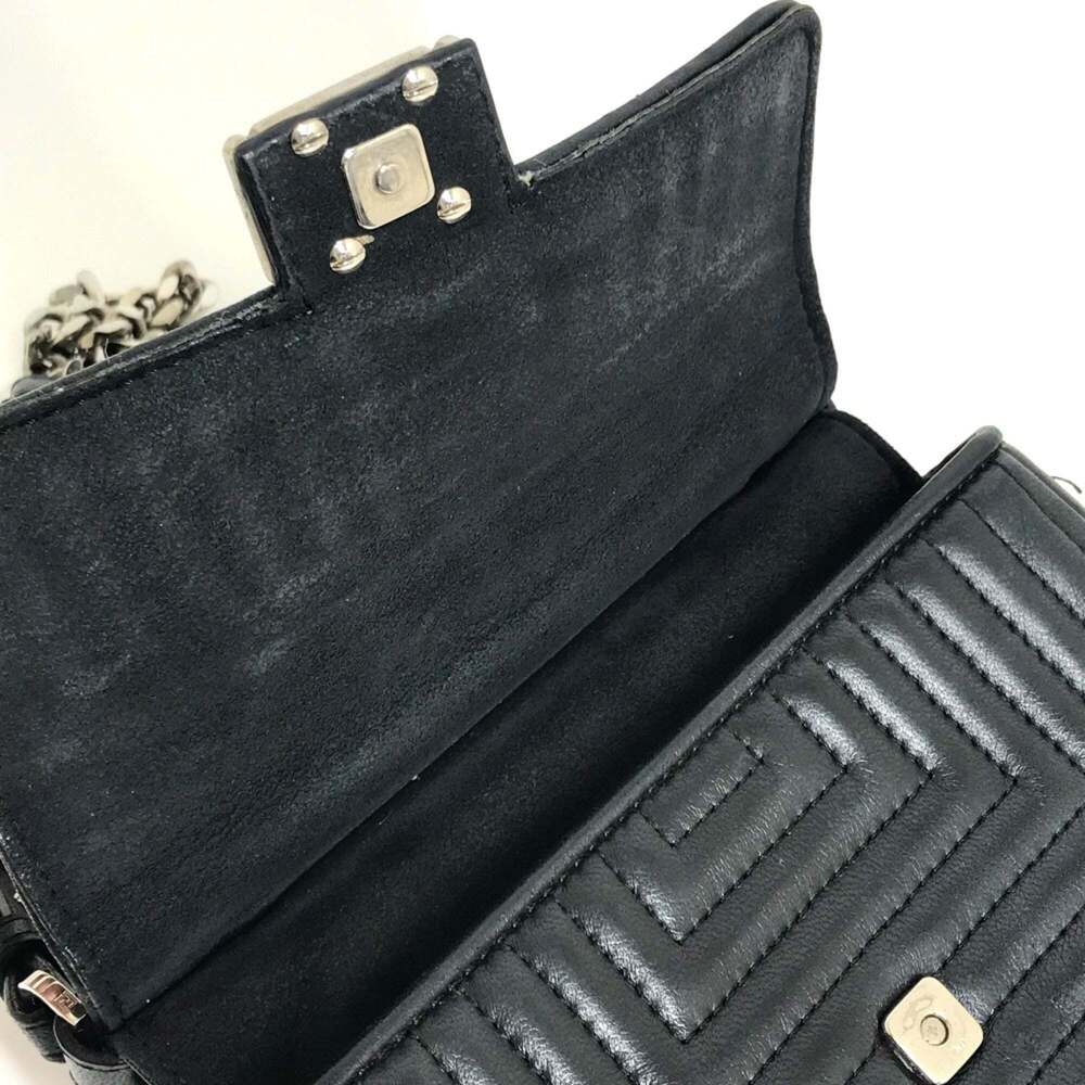 FENDI Black Leather Pochette Shoulder Bag - Picture 12 of 16